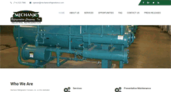 Desktop Screenshot of mechanicrefrigeration.com